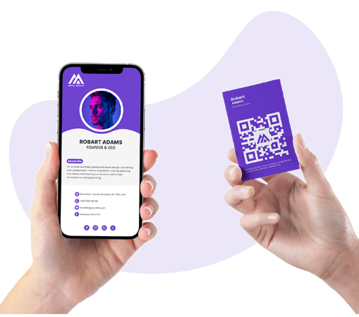Digital vCard Illustration
